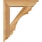 Ekena Millwork Olympic Traditional Rough Sawn Bracket w/ Offset Brace, Western Red Cedar, 6"W x 22"D x 26"H BKT0604X22X26OLY01RWR - alternate 3